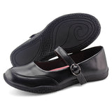 Girl's Flat Back to School Uniform Dress Shoes-RTS