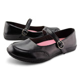 Girl's Flat Back to School Uniform Dress Shoes-RTS