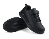 Kids Running Sneakers White Black Strap School Uniform Shoes-RTS