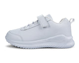 Kids Running Sneakers White Black Strap School Uniform Shoes-RTS