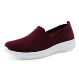 Womens Breathable Knit Loafers