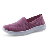 Womens Breathable Knit Loafers