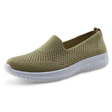 Womens Breathable Knit Loafers