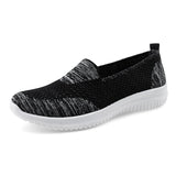 Womens Breathable Knit Loafers