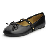 Girls Ballerina Flat Mary Jane Slip-on Dress Shoes -RTS