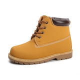 Kids Lace-Up Ankle Boots Boy Girl Outdoor Workboots-RTS