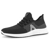 Men Knit Lace-up Walking Sport Shoe