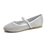 Girls Ballerina Flat Mary Jane Slip-on Dress Shoes -RTS