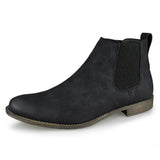 Mens Casual Slip-on Comfort Chukka Ankle Boots