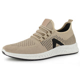 Men Knit Lace-up Walking Sport Shoe