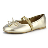 Girls Ballerina Flat Mary Jane Slip-on Dress Shoes -RTS
