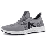 Men Knit Lace-up Walking Sport Shoe
