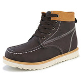 Kids Lace-Up Ankle Boots Boy Fashion Outdoor Workboots-RTS