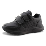 Kids Running Sneakers White Black Strap School Uniform Shoes-RTS