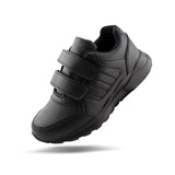 Kids Running Sneakers White Black Strap School Uniform Shoes-RTS