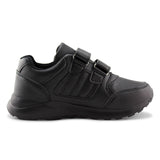 Kids Running Sneakers White Black Strap School Uniform Shoes-RTS