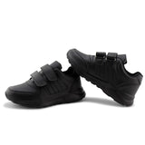 Kids Running Sneakers White Black Strap School Uniform Shoes-RTS