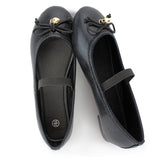 Girls Ballerina Flat Mary Jane Slip-on Dress Shoes -RTS