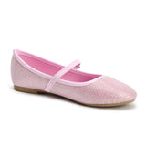 Girls Ballerina Flat Mary Jane Slip-on Dress Shoes -RTS