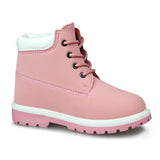 Kids Lace-Up Ankle Boots Boy Girl Outdoor Workboots-RTS