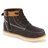 Kids Lace-Up Ankle Boots Boy Fashion Outdoor Workboots-RTS