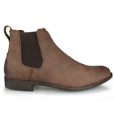 Mens Casual Slip-on Comfort Chukka Ankle Boots