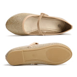Girls Ballerina Flat Mary Jane Slip-on Dress Shoes -RTS