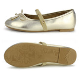 Girls Ballerina Flat Mary Jane Slip-on Dress Shoes -RTS
