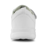 Kids Running Sneakers White Black Strap School Uniform Shoes-RTS