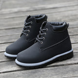 Kids Lace-Up Ankle Boots Boy Girl Outdoor Workboots-RTS
