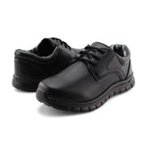 Boys' Lightweight Lace-Up Back to School Uniform Dress Shoes-RTS