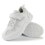 Kids Running Sneakers White Black Strap School Uniform Shoes-RTS