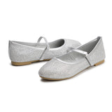 Girls Ballerina Flat Mary Jane Slip-on Dress Shoes -RTS