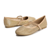 Girls Ballerina Flat Mary Jane Slip-on Dress Shoes -RTS