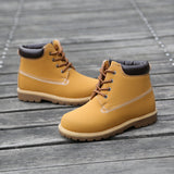 Kids Lace-Up Ankle Boots Boy Girl Outdoor Workboots-RTS