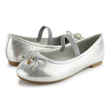 Girls Ballerina Flat Mary Jane Slip-on Dress Shoes -RTS