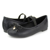Girls Ballerina Flat Mary Jane Slip-on Dress Shoes -RTS