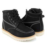 Kids Lace-Up Ankle Boots Boy Fashion Outdoor Workboots-RTS