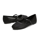 Girls Ballerina Flat Mary Jane Slip-on Dress Shoes -RTS