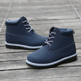 Kids Lace-Up Ankle Boots Boy Girl Outdoor Workboots-RTS