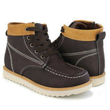 Kids Lace-Up Ankle Boots Boy Fashion Outdoor Workboots-RTS