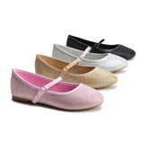 Girls Ballerina Flat Mary Jane Slip-on Dress Shoes -RTS