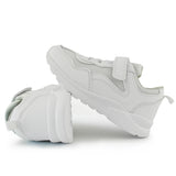 Kids Running Sneakers White Black Strap School Uniform Shoes-RTS
