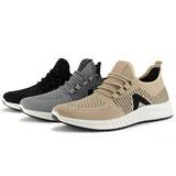 Men Knit Lace-up Walking Sport Shoe