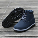 Kids Lace-Up Ankle Boots Boy Girl Outdoor Workboots-RTS