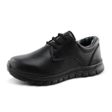 Boys' Lightweight Lace-Up Back to School Uniform Dress Shoes-RTS