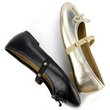 Girls Ballerina Flat Mary Jane Slip-on Dress Shoes -RTS