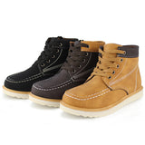 Kids Lace-Up Ankle Boots Boy Fashion Outdoor Workboots-RTS