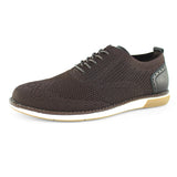 Mens Casual Oxfords Walking Lace-up Knit Shoes