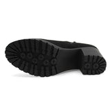 Women's Fashion Zip Chunky Ankle Boots